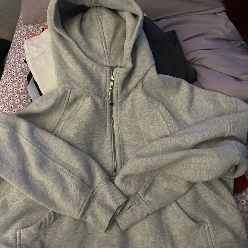 Oversized half zip scuba